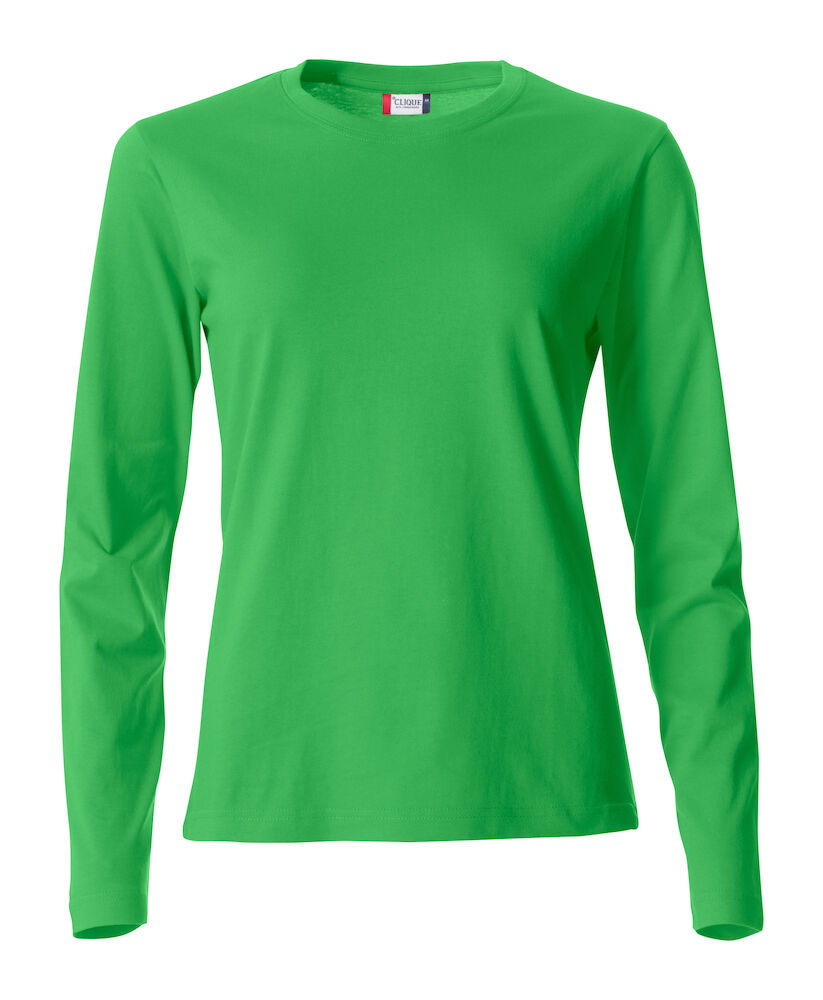 Basic-T L/S Women 605 apfelgrün XS