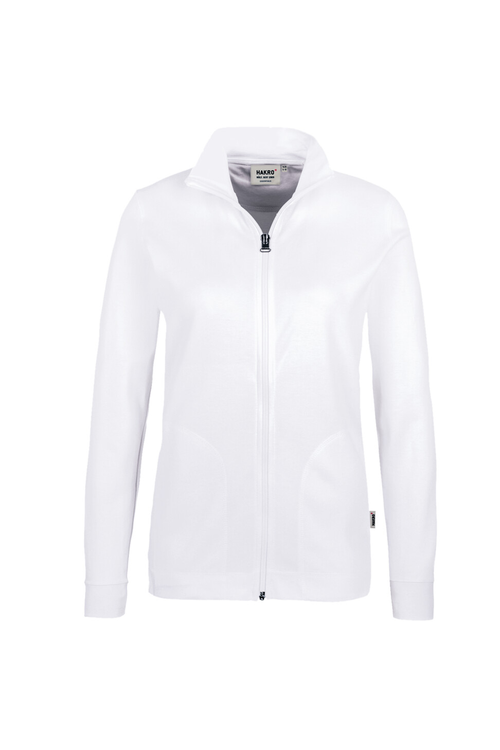 Hakro Damen Interlockjacke 001-weiss XS