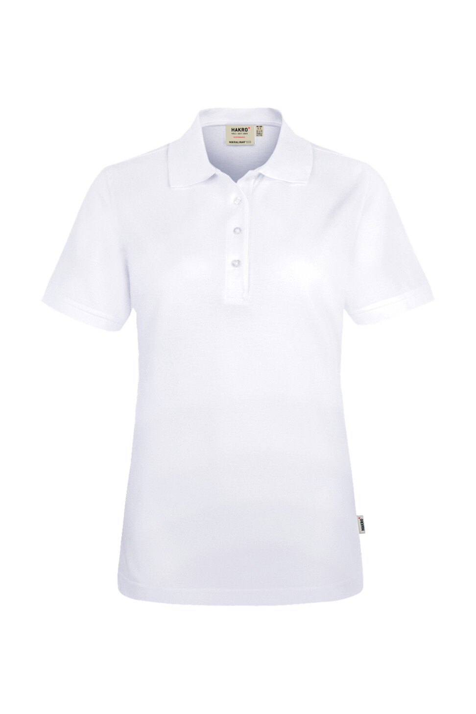 Hakro Damen Poloshirt Mikralinar ECO GRS 001-weiss XS Hakro Damen Poloshirt Mikralinar ECO GRS 001-weiss XS