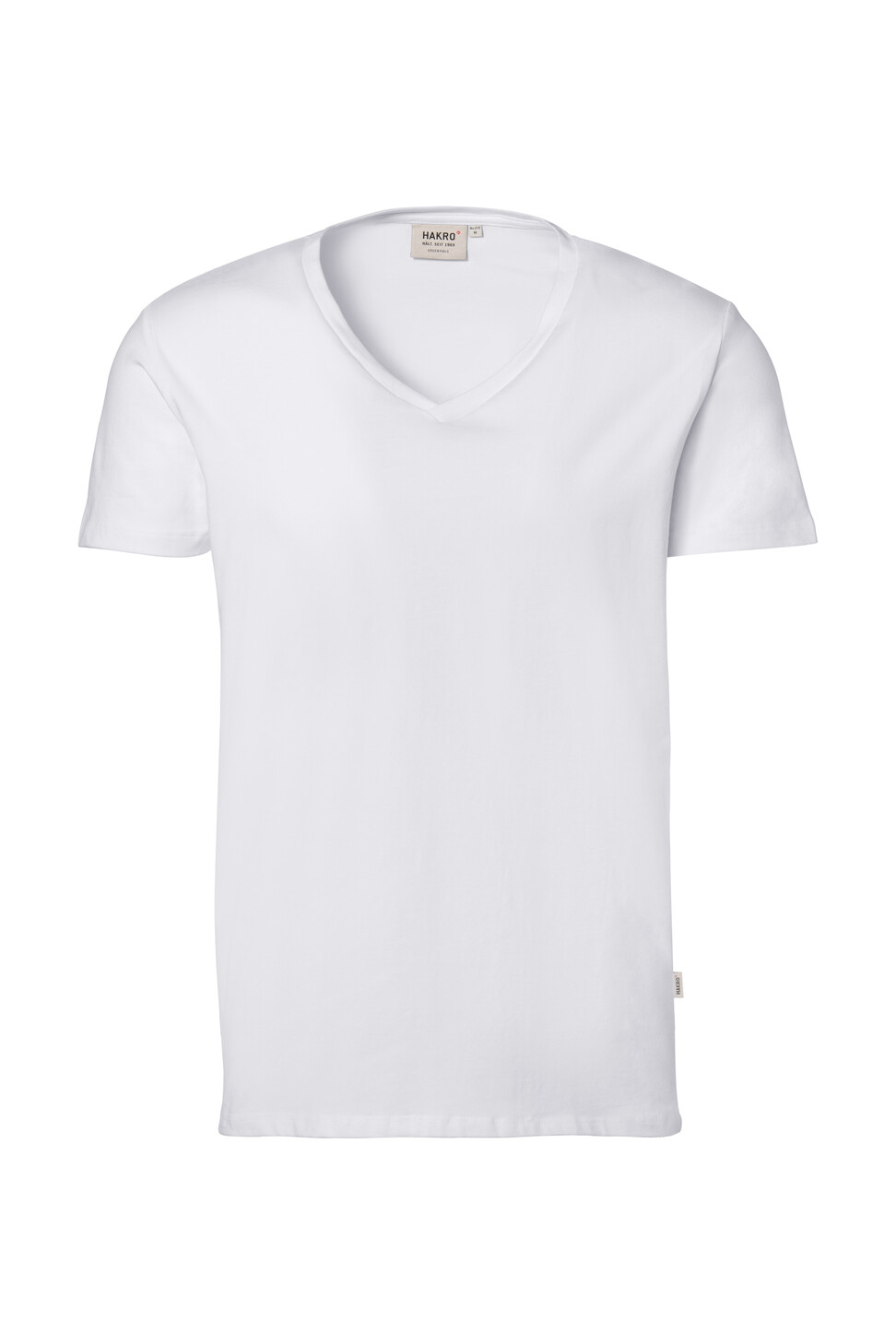 Hakro Stretch-Shirt mit V-Ausschnitt 001-weiss XS Hakro Stretch-Shirt mit V-Ausschnitt 001-weiss XS