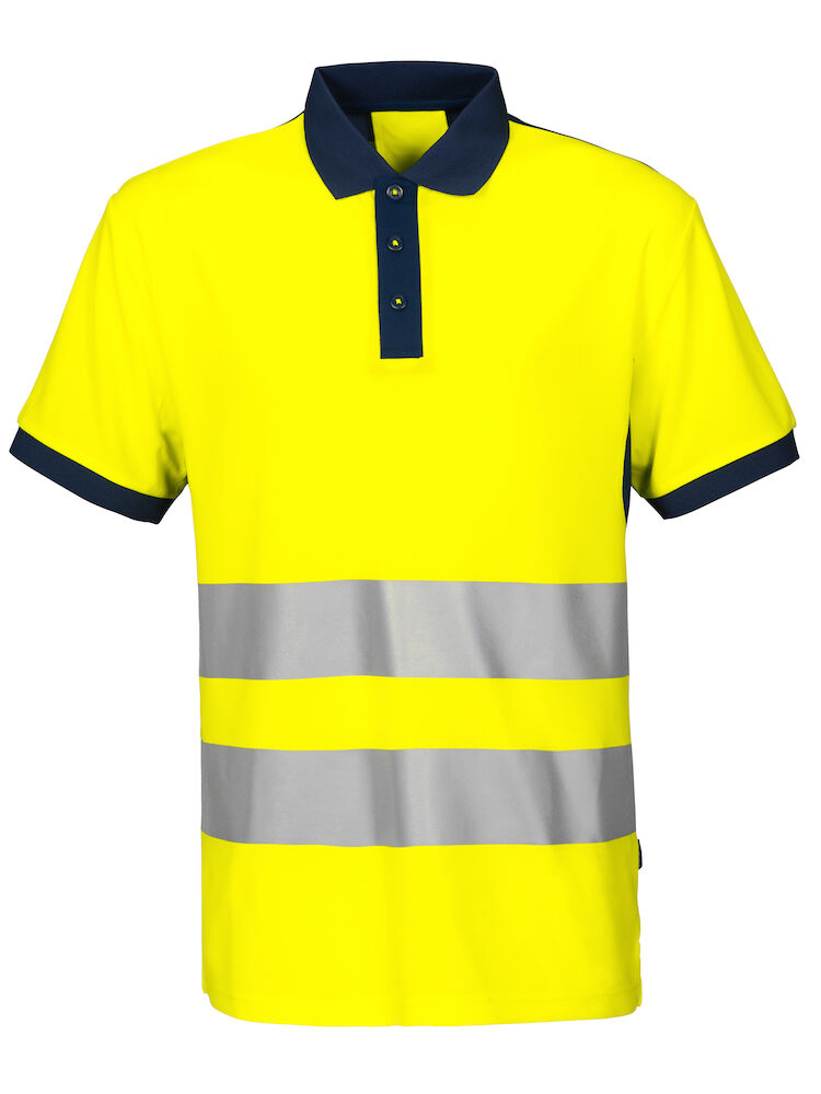6008 PIQUÉ POLO EN ISO 20471 KLASSE 2 10 gelb/marine hv 4XL 6008 PIQUÉ POLO EN ISO 20471 KLASSE 2 10 gelb/marine hv 4XL