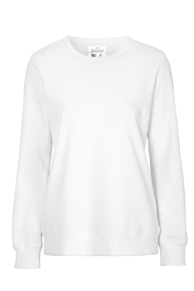 Crew Neck Lady 100 white XS