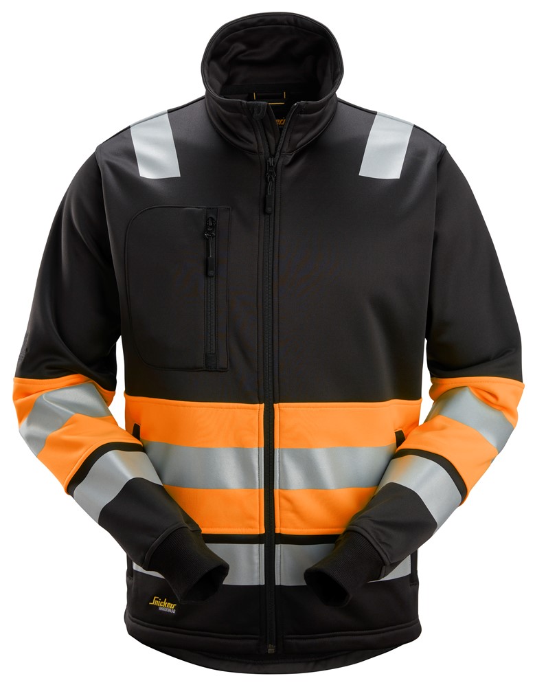 0455 -  Black - High Visibility Orange