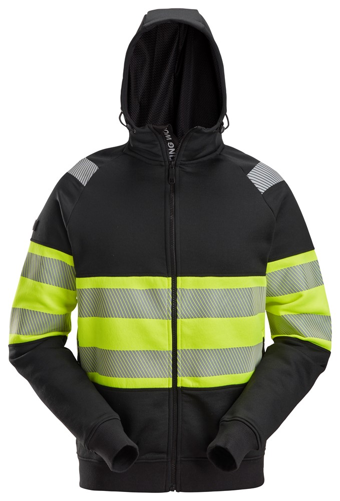 High-Vis-Kapuzenjacke mit durchgehendem Reißverschluss, Warnschutzklasse 1 High-Vis-Kapuzenjacke mit durchgehendem Reißverschluss, Warnschutzklasse 1