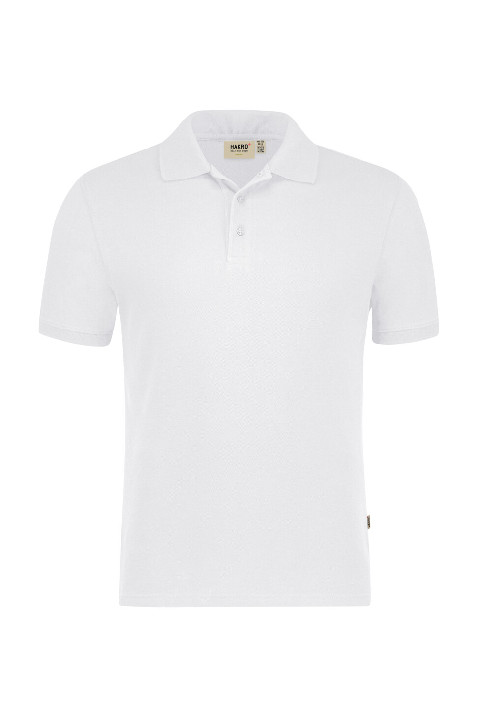 Hakro Herren Poloshirt Bio-Baumwolle GOTS 001-weiss 2XS