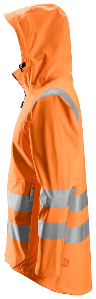 High-Vis PU Regen-Arbeitsjacke, Klasse 3 High-Vis PU Regen-Arbeitsjacke, Klasse 3
