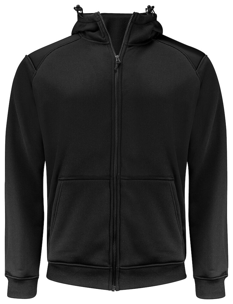 2133 KAPUZENJACKE FULL ZIP MIT KONTRASTELEMENTEN 99 schwarz XS