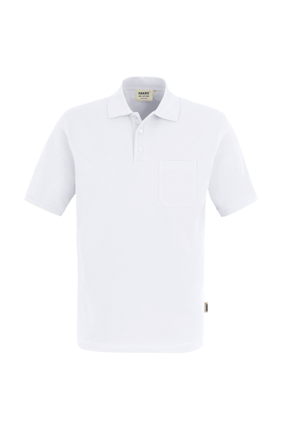 Hakro Pocket-Poloshirt Top 001-weiss XS