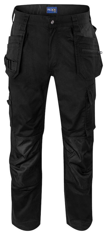 5570 BUNDHOSE STRETCH MIT HÄNGETASCHEN 99 schwarz C44, Standard