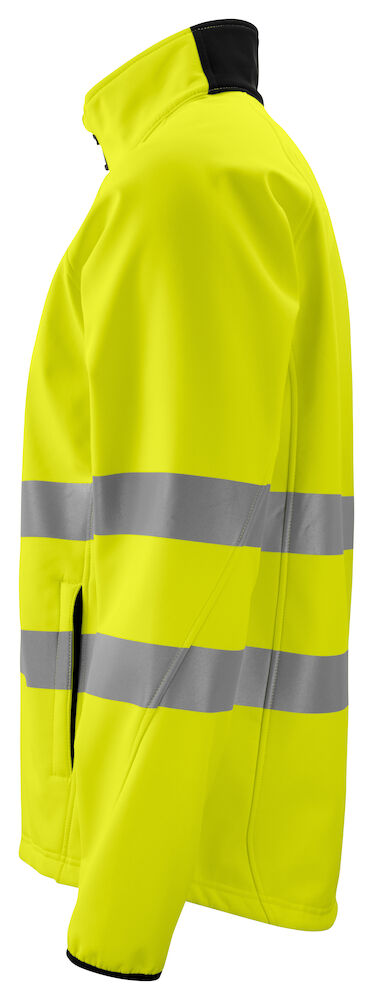 6432 2 LAGIGE WARNSCHUTZ SOFTSHELL JACKE EN ISO 20471 KLASSE 3/2 11 gelb/schwarz hv 4XL 6432 2 LAGIGE WARNSCHUTZ SOFTSHELL JACKE EN ISO 20471 KLASSE 3/2 11 gelb/schwarz hv 4XL