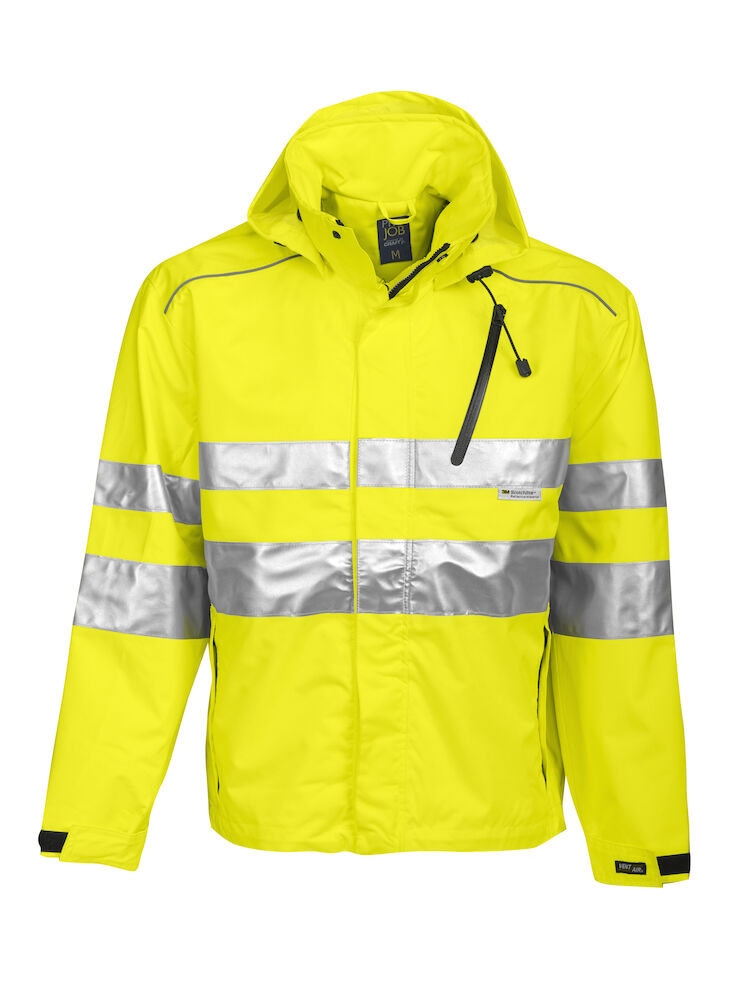 6466 WIND- UND WASSERDICHTE ALLROUND JACKE EN ISO 20471 KLASSE 3 EN 343/3 10 gelb XS