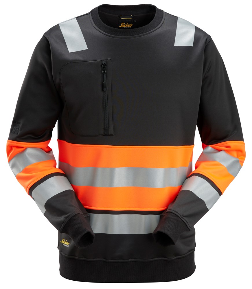 0455 -  Black - High Visibility Orange