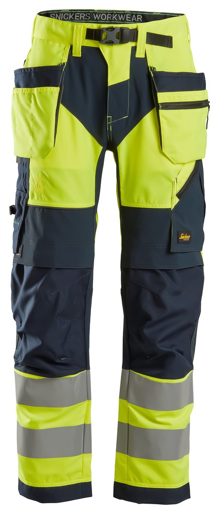 6695 - High Visibility Yellow - Navy