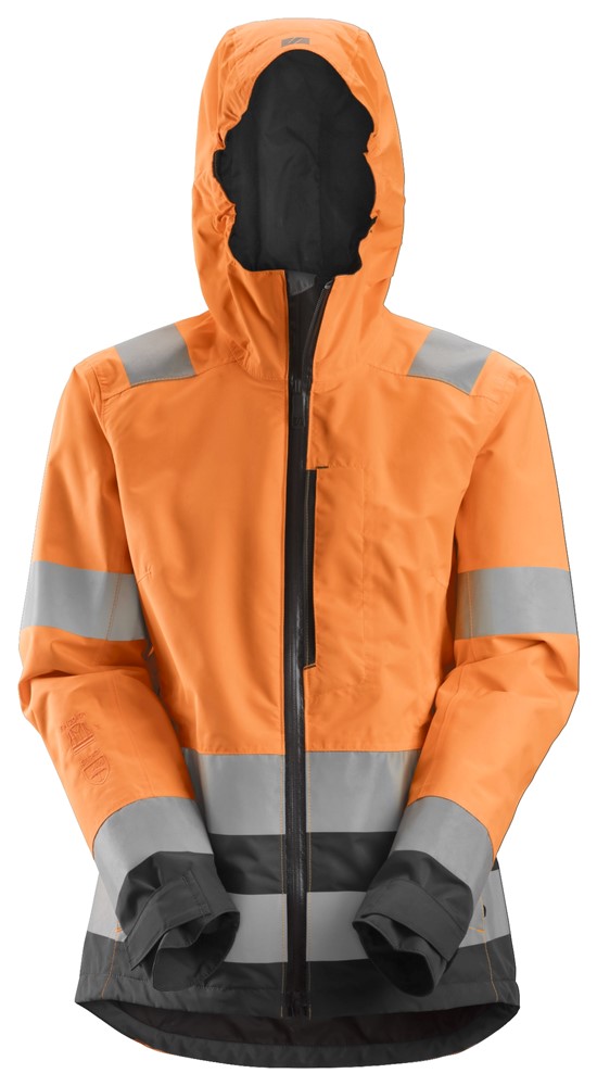 Wasserdichte High-Vis-Softshell-Jacke für Damen, Warnschutzklasse 2/3