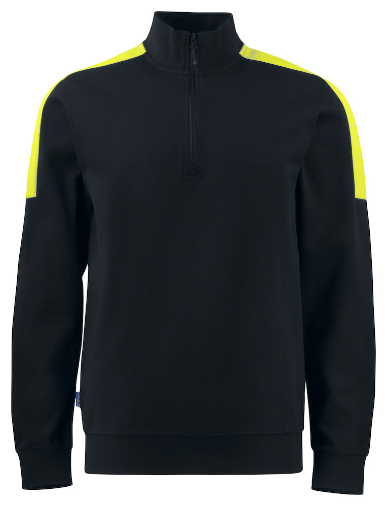 2128 SWEATSHIRT HALF ZIP MIT KONTRASTELEMENTEN