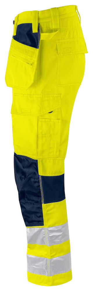 6570 BUNDHOSE STRETCH MIT HÄNGETASCHEN EN ISO 20471 KLASSE 2 10 gelb/marine hv C44, Standard 6570 BUNDHOSE STRETCH MIT HÄNGETASCHEN EN ISO 20471 KLASSE 2 10 gelb/marine hv C44, Standard
