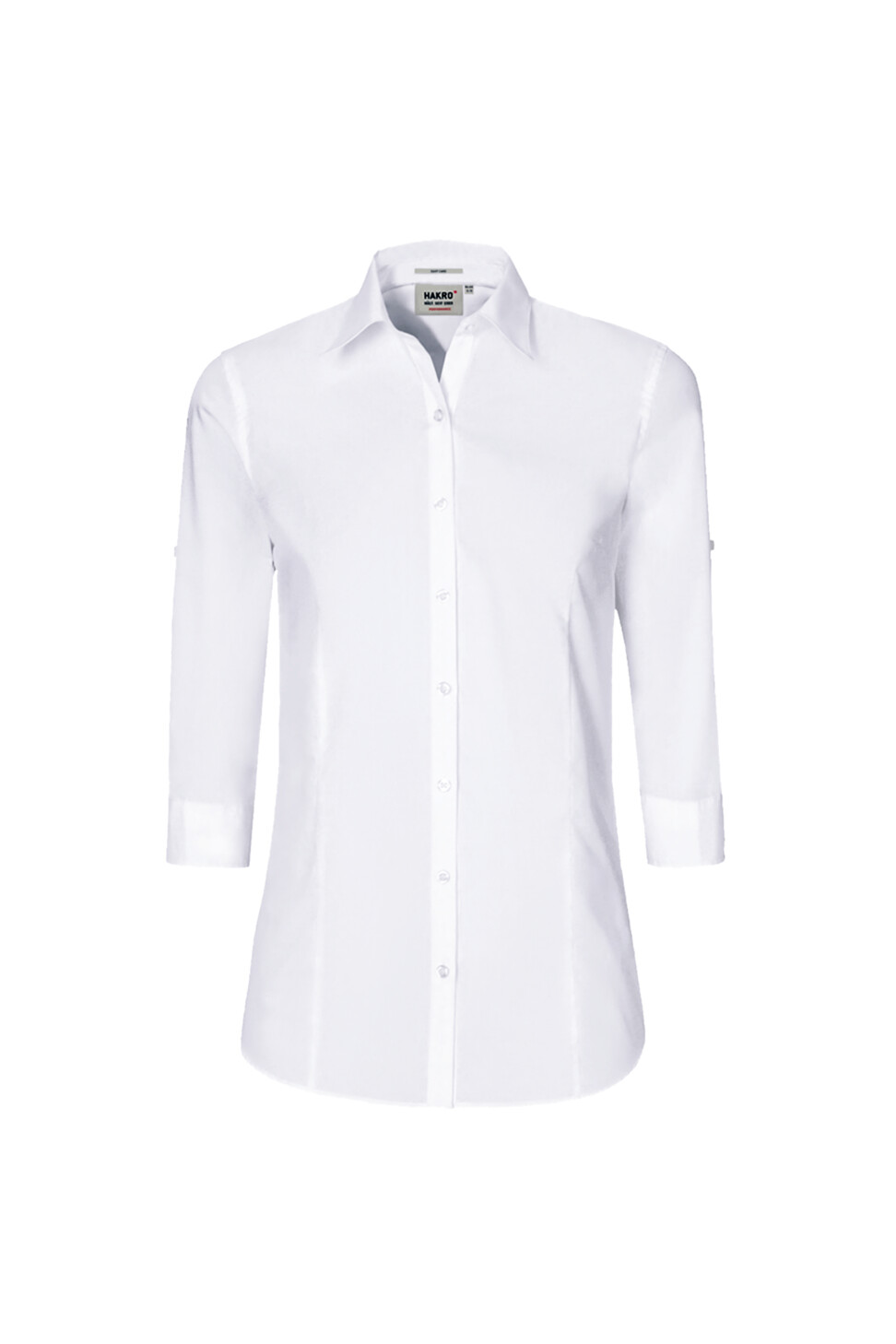 Hakro 3/4-Arm-Vario Mikralinar Bluse 001-weiss XS Hakro 3/4-Arm-Vario Mikralinar Bluse 001-weiss XS