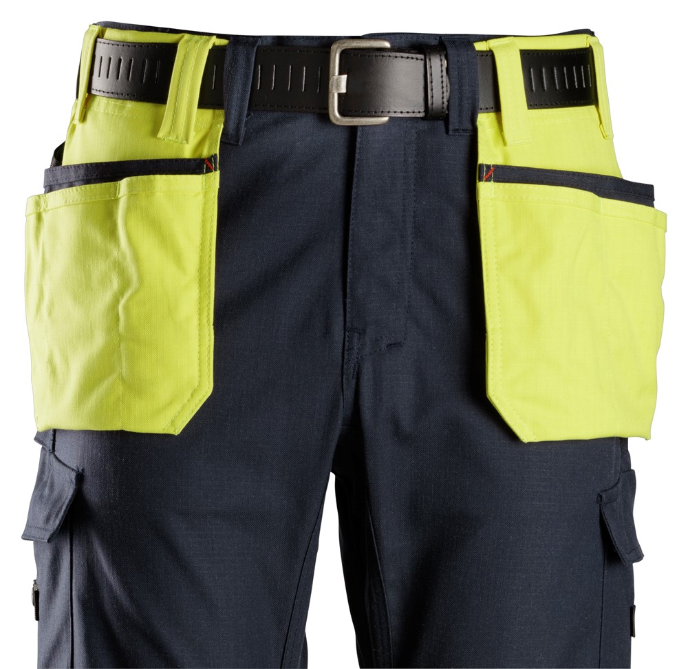 6695 - High Visibility Yellow - Navy