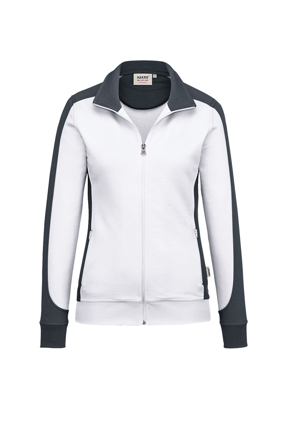 Hakro Damen Sweatjacke Contrast Mikralinar Hakro Damen Sweatjacke Contrast Mikralinar