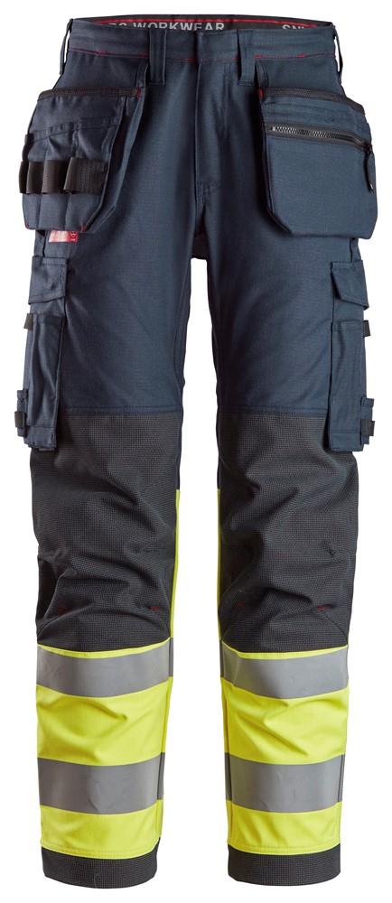 Work Trousers Holster Pockets High-Vis Class 1