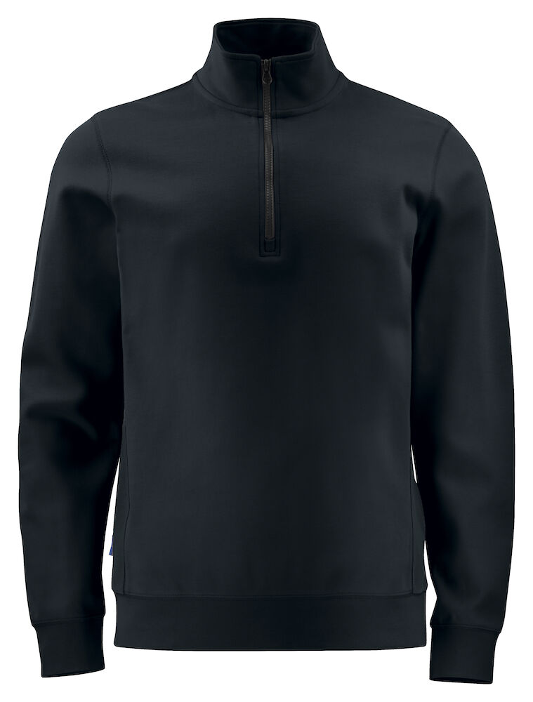 2128 SWEATSHIRT HALF ZIP MIT KONTRASTELEMENTEN 99 schwarz XS