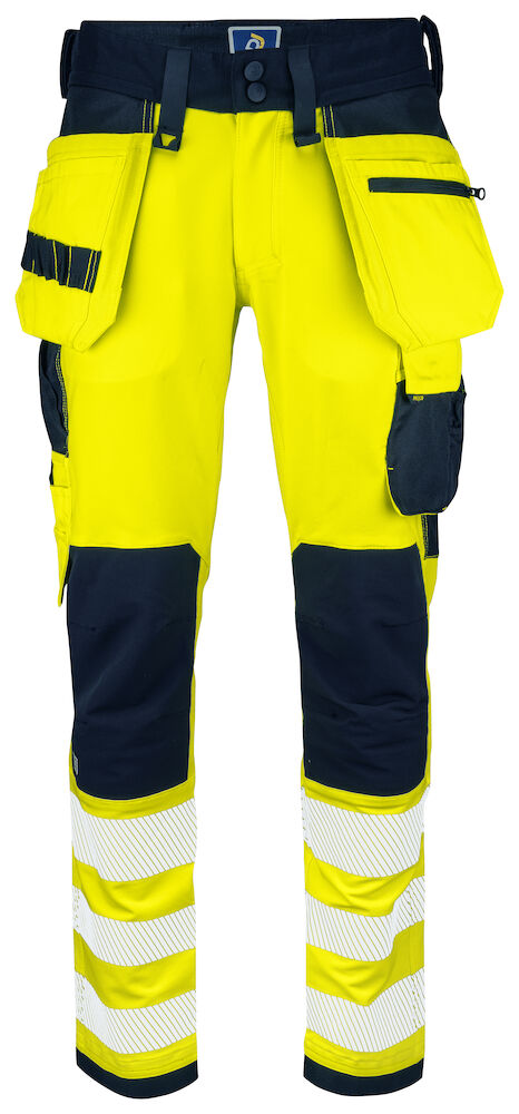 6573 BUNDHOSE VOLLSTRETCH MIT HÄNGETASCHEN EN ISO 20471 KLASSE 2 10 gelb/marine hv C44, Standard 6573 BUNDHOSE VOLLSTRETCH MIT HÄNGETASCHEN EN ISO 20471 KLASSE 2 10 gelb/marine hv C44, Standard