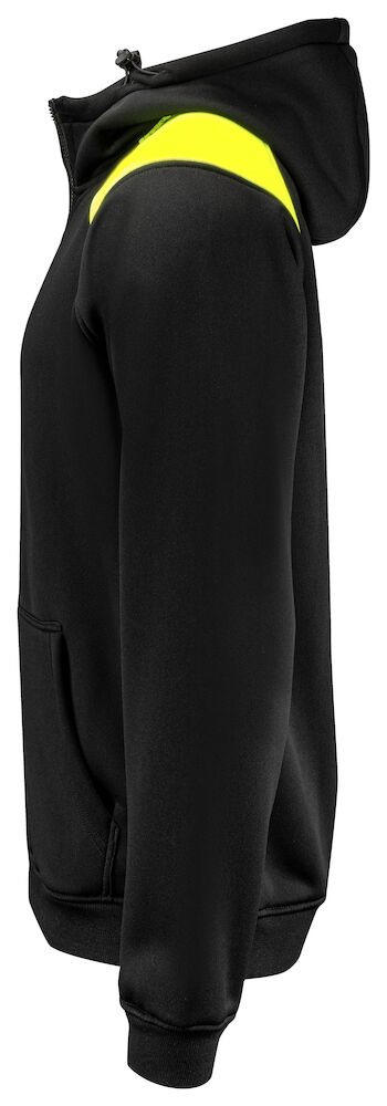 2133 KAPUZENJACKE FULL ZIP MIT KONTRASTELEMENTEN