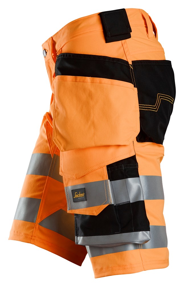 High-Vis-Stretchshorts mit Holstertaschen der Warnschutzklasse 1 High-Vis-Stretchshorts mit Holstertaschen der Warnschutzklasse 1