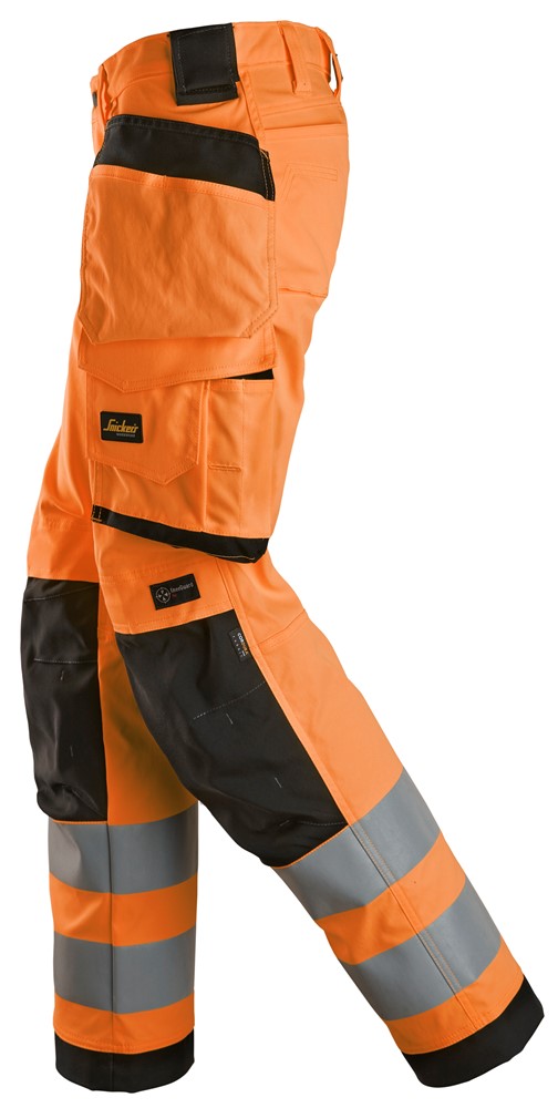 High-Vis-Damenstretchhose mit Holstertaschen, Warnschutzklasse 2 High-Vis-Damenstretchhose mit Holstertaschen, Warnschutzklasse 2
