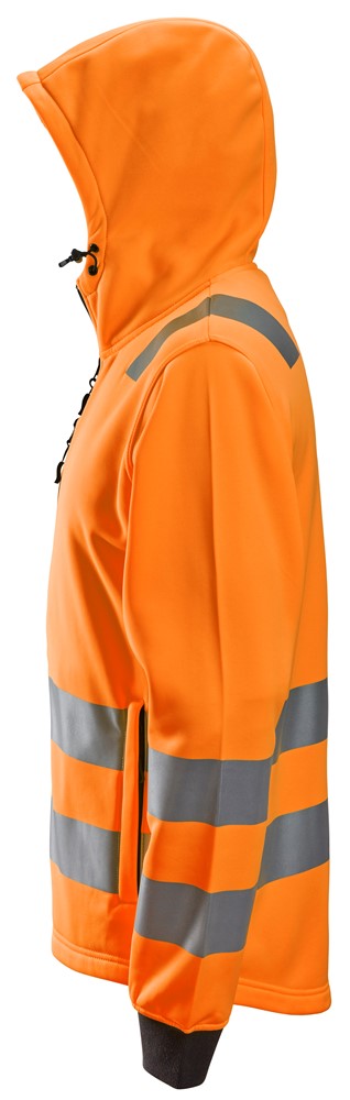 High-Vis-Kapuzenjacke mit durchgehendem Reißverschluss, Warnschutzklasse 2/3 High-Vis-Kapuzenjacke mit durchgehendem Reißverschluss, Warnschutzklasse 2/3