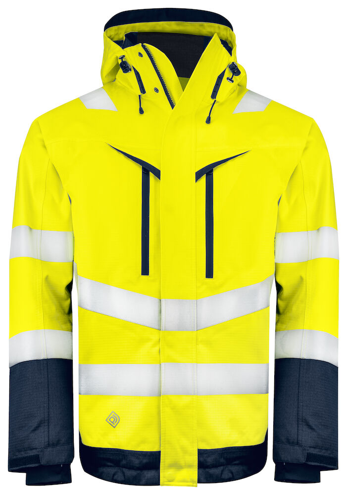 6453 FUNCTIONAL JACKET EN ISO 20471 CLASS 3 10 gelb/marine hv XS