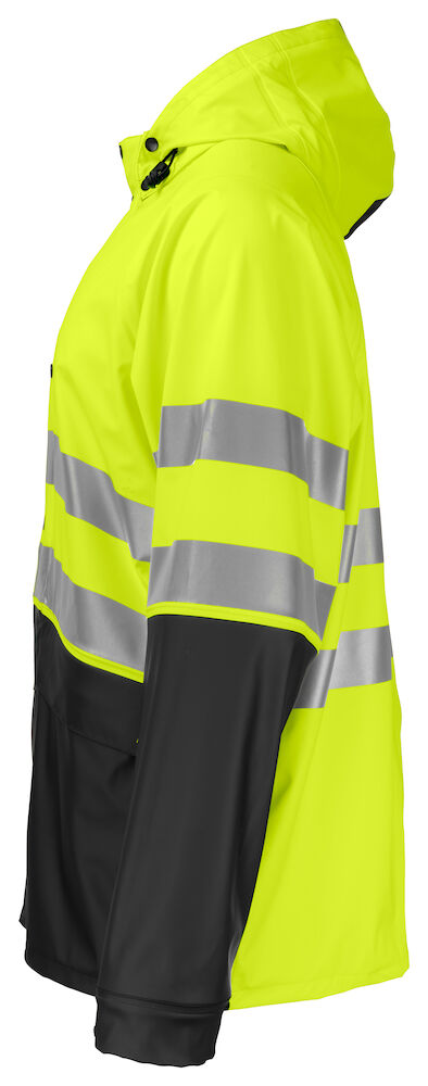 6431 REGENJACKE EN ISO 20471 KLASSE 3/2 11 gelb/schwarz hv 4XL 6431 REGENJACKE EN ISO 20471 KLASSE 3/2 11 gelb/schwarz hv 4XL
