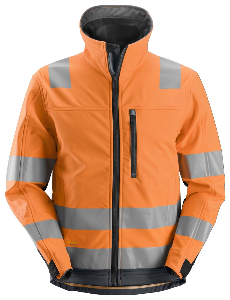 High-Vis-Softshell-Arbeitsjacke, Warnschutzklasse 3