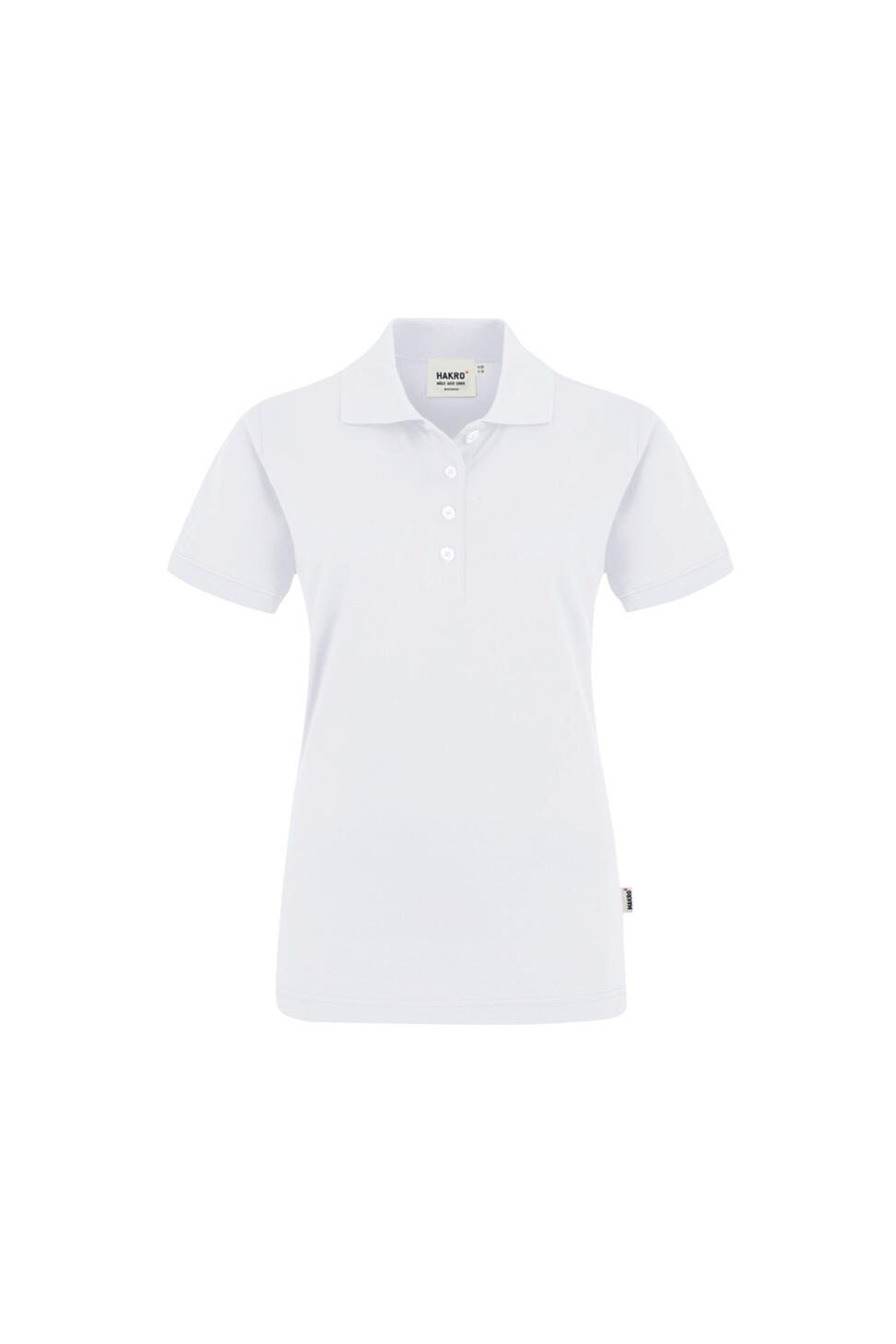 Hakro Damen Poloshirt Pima-Baumwolle 001-weiss XS Hakro Damen Poloshirt Pima-Baumwolle 001-weiss XS