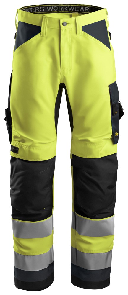 6658 - High Visibility Yellow - Steel Grey