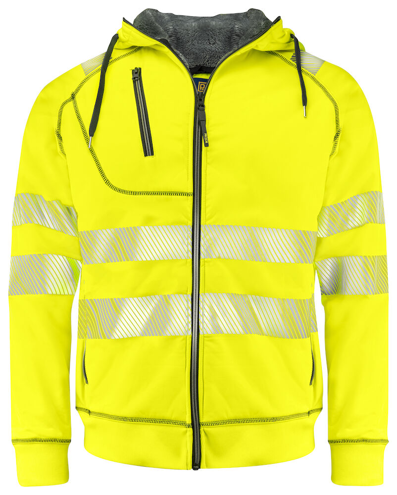 6130 KAPUZENJACKE EN ISO 20471 KLASSE 3/2 11 gelb/schwarz hv 4XL