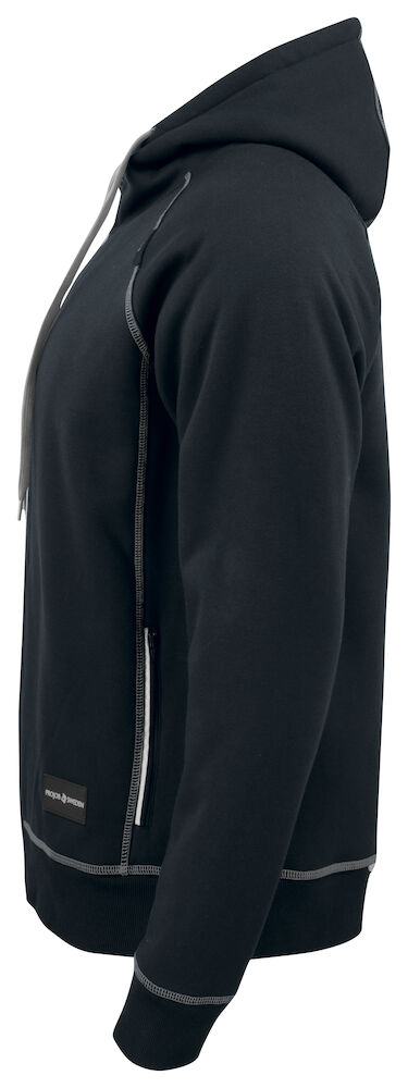 2130 DICKERE KAPUZEN SWEATSHIRT JACKE MIT KONTRASTNÄHTEN 99 schwarz XS 2130 DICKERE KAPUZEN SWEATSHIRT JACKE MIT KONTRASTNÄHTEN 99 schwarz XS