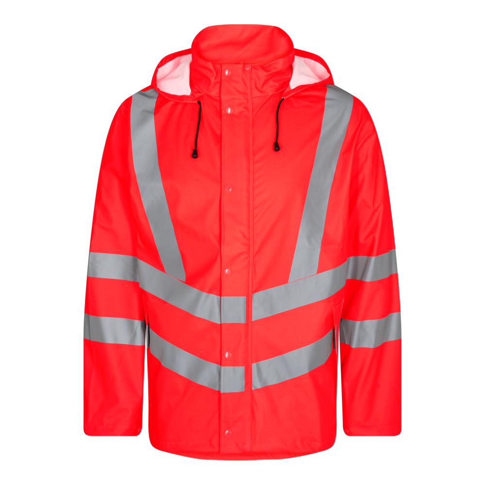 F. Engel Safety Warn-Regenjacke Orange