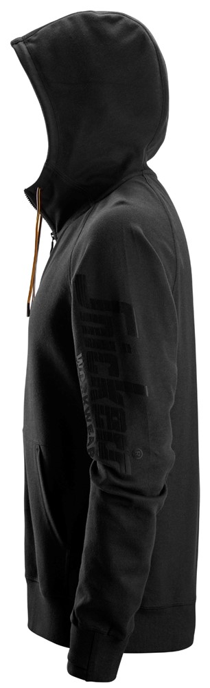 Kapuzenjacke mit durchgehendem Reißverschluss und Logo Kapuzenjacke mit durchgehendem Reißverschluss und Logo