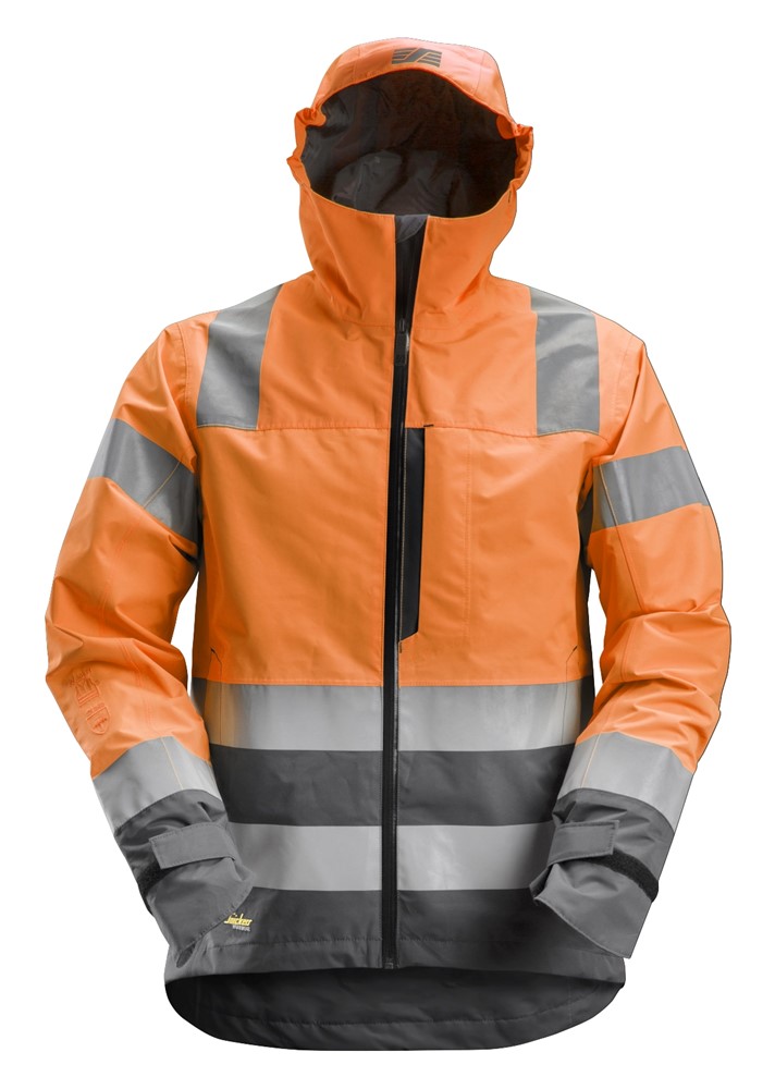 Wasserdichte Warnschutz-Softshell-Jacke, Warnschutzklasse 3