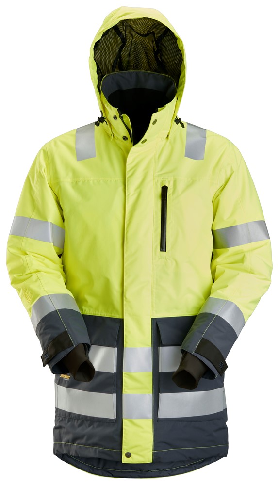 6658 - High Visibility Yellow - Steel Grey