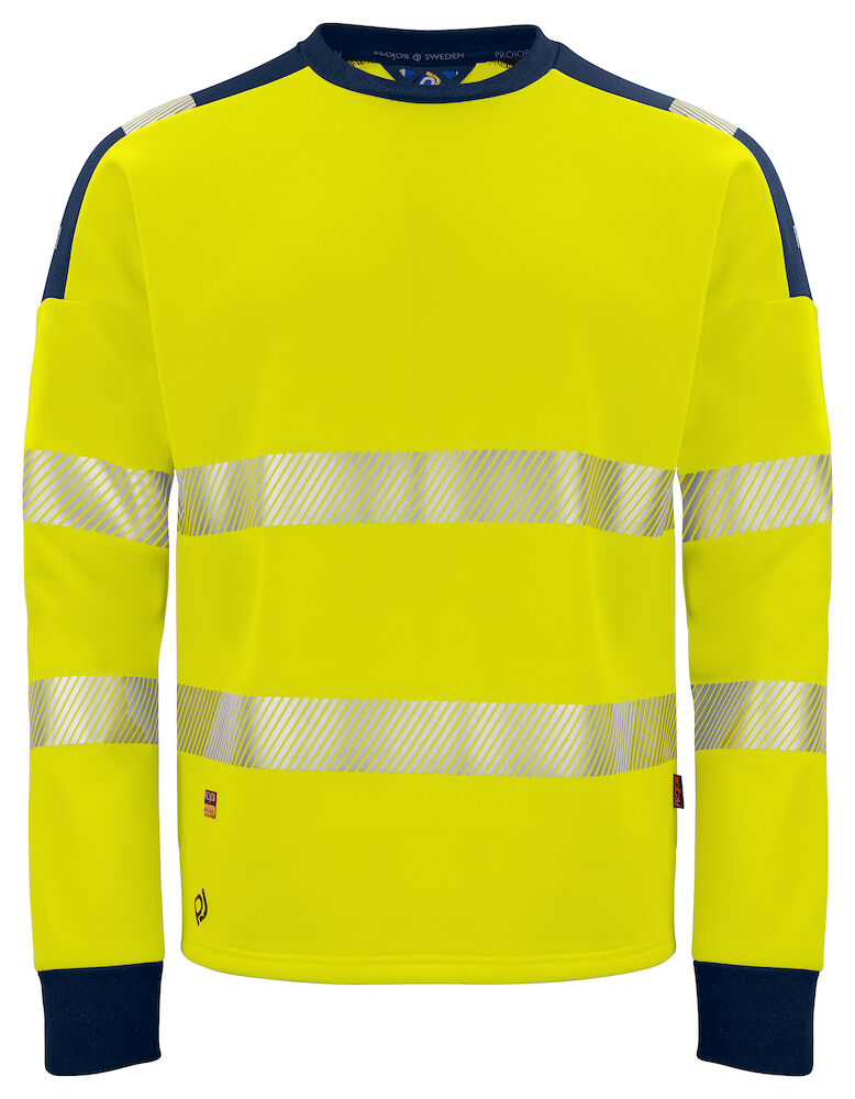 6108 SWEATSHIRT EN ISO 20471 KLASSE 3/2 10 gelb/marine hv 3XL 6108 SWEATSHIRT EN ISO 20471 KLASSE 3/2 10 gelb/marine hv 3XL