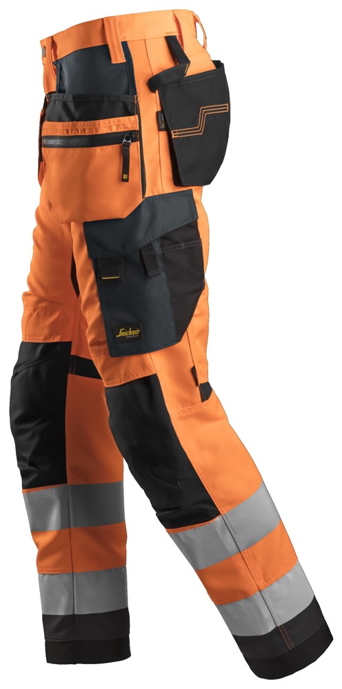 High-Vis-Arbeitshose+ mit Holstertaschen, Warnschutzklasse 2 High-Vis-Arbeitshose+ mit Holstertaschen, Warnschutzklasse 2