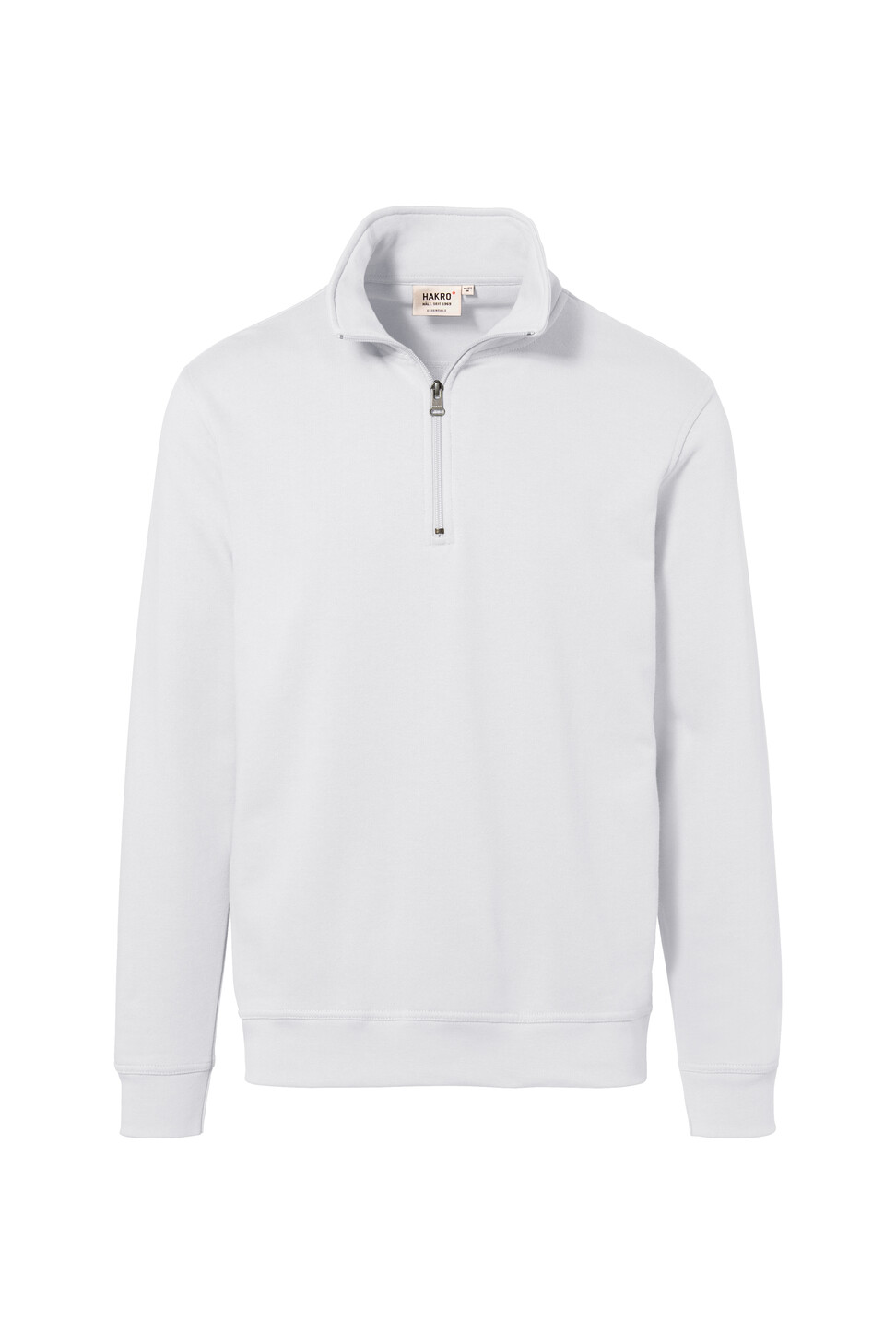 Hakro Premium Zip-Sweatshirt - Troyer 001-weiss XS Hakro Premium Zip-Sweatshirt - Troyer 001-weiss XS