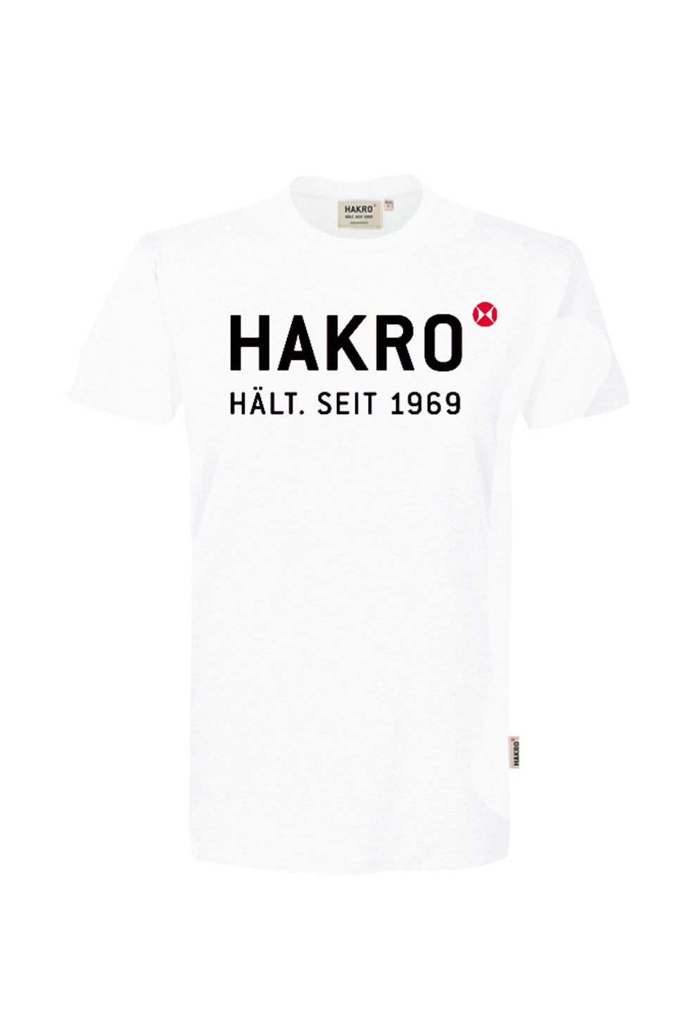 Hakro T-Shirt mit Logo "Hakro Hält seit 1969" 001-weiss XS Hakro T-Shirt mit Logo "Hakro Hält seit 1969" 001-weiss XS