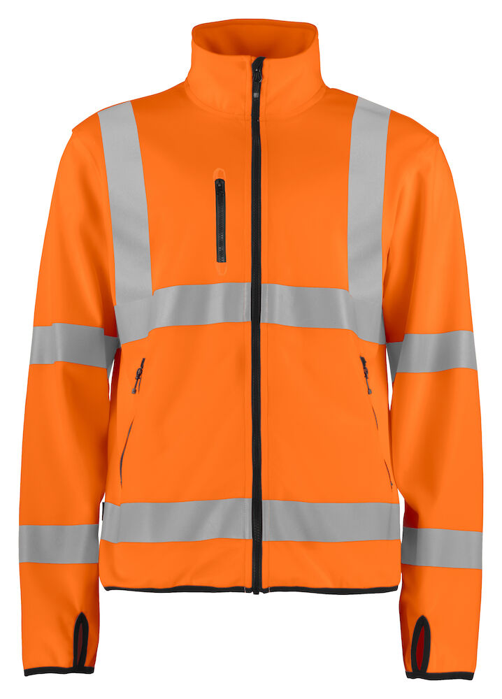 6105 LEICHTE WARNSCHUTZ SOFTSHELL JACKE EN ISO 20471 KLASSE 3