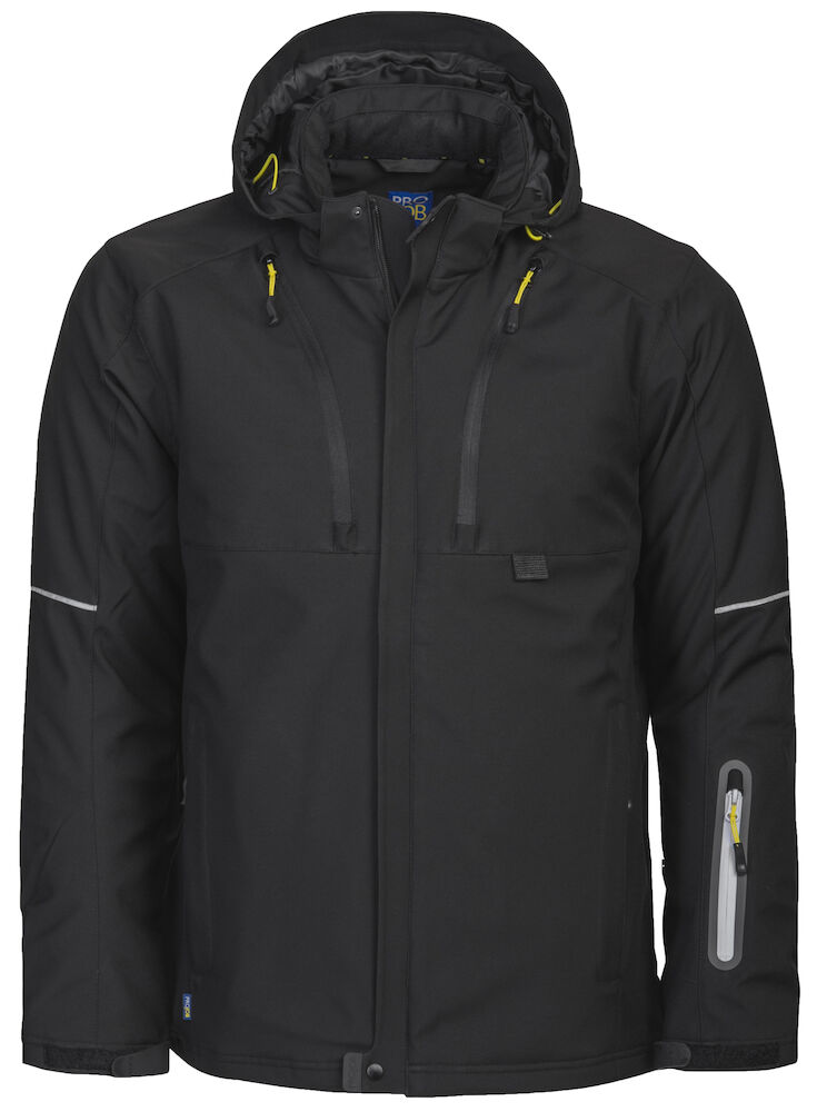 3407 GEFÜTTERTE 3-LAGIGE SOFTSHELL JACKE 99 schwarz XS