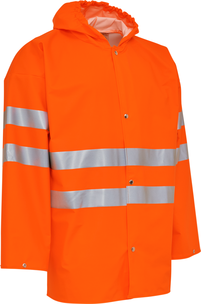 PU visible regenjacke mit reflexstreifen