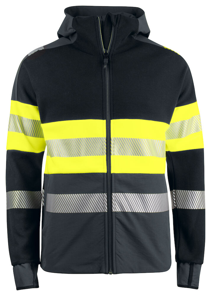 6122 KAPUZENJACKE EN ISO 20471 KLASSE 1 11 gelb/schwarz hv 4XL