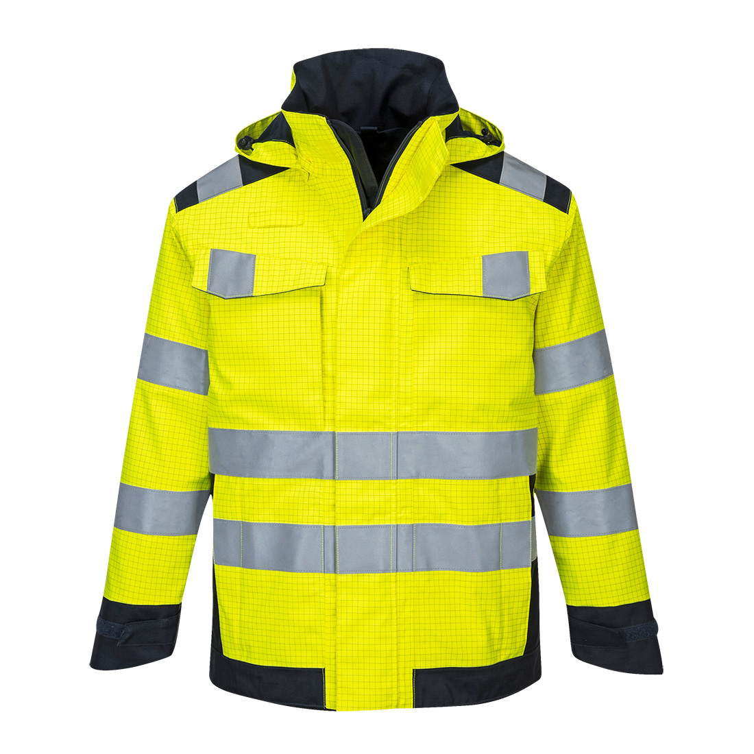 Portwest Modaflame Rain Multinorm Jacke mit Lichtbogen Schutz